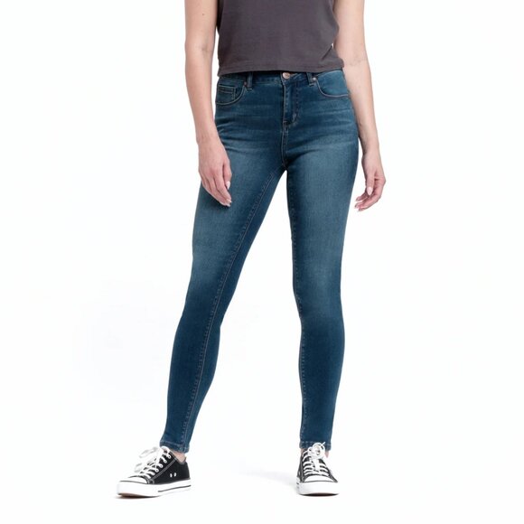 1822 Denim Ava Butter Soft Skinny Ziggy Wash Rinse Medium Mid Rise Jeans Pants 8 - Picture 1 of 9